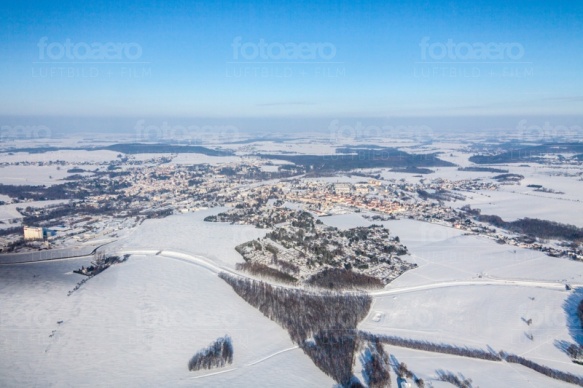 Bischofswerda im Winter im Bundesland Sachsen