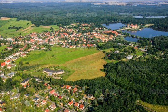 Blick auf Moritzburg im Bundesland Sachsen