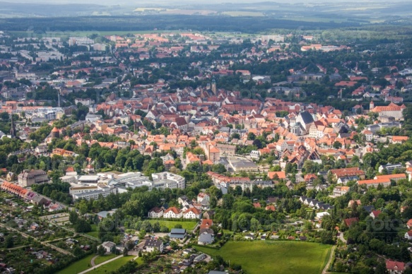 Stadtkern von Freiberg im Bundesland Sachsen