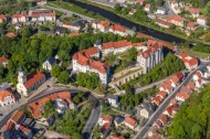 Das Schloss Nossen in der Stadt Nossen im Bundesland Sachsen