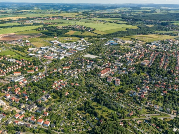 Blick den Dresdner Stadtteil Gittersee im Bundesland Sachsen