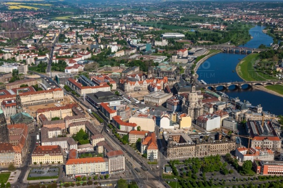 Altstadt von Dresden im Bundesland Sachsen