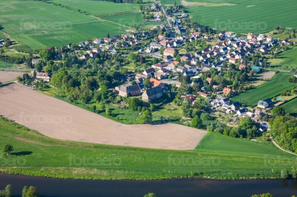 Kössern mit der Mulde in Grimma im Bundesland Sachsen