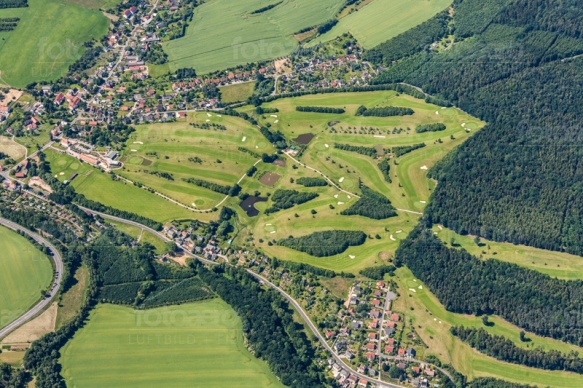 Golfplatz in Possendorf bei Dresden im Bundesland Sachsen
