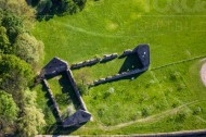 Ruinen auf der Gelände vom Klosterpark Altzella in Nossen im Bundesland Sachsen