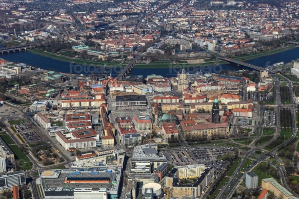 Altstadt von Dresden im Bundesland Sachsen