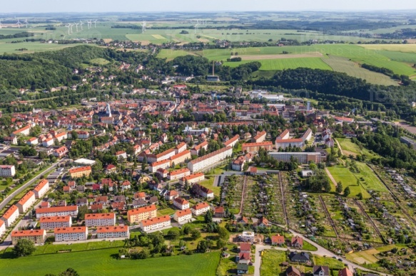 Die Stadt Roßwein im Bundesland Sachsen.