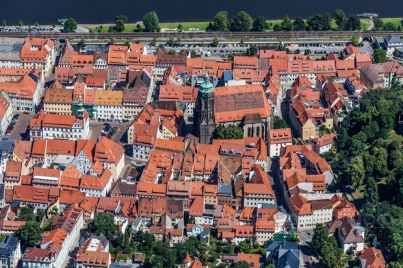 Die Altstadt in Pirna in Sachsen.