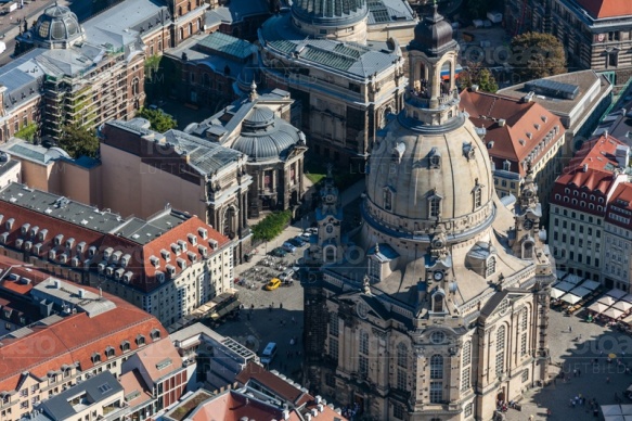 Frauenkirche in Dresden im Bundesland Sachsen