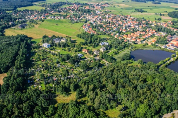 Blick auf die Stadt Moritzburg im Bundesland Sachsen
