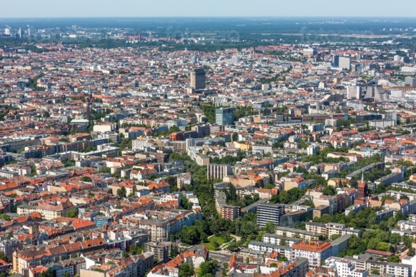 Luftaufnahme von Berlin.