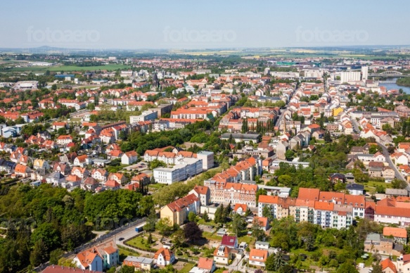 Blick auf Riesa im Bundesland Sachsen