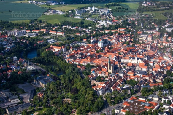 Stadtkern von Freiberg im Bundesland Sachsen
