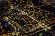 Dresdner Altstadt bei Nacht im Bundesland Sachsen
