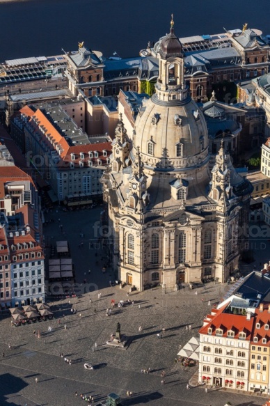 Frauenkirche in Dresden im Bundesland Sachsen